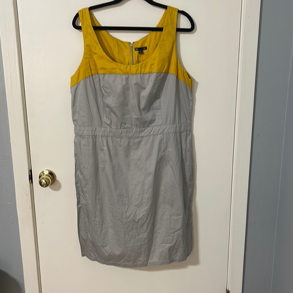 Brand new with tags GAP grey and mustard dress